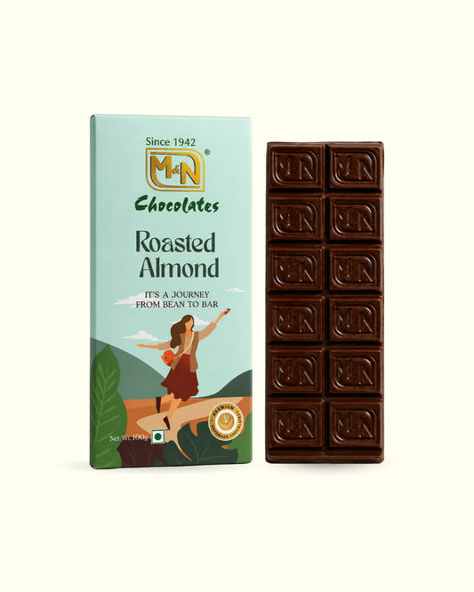 Roasted Almond 100gms Chocolate Bar